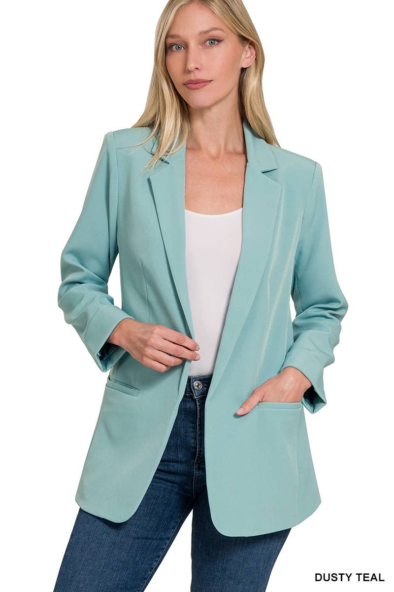 Open Front Classic Blazer