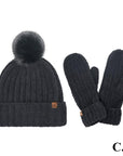 Yarn Hat and Mitten Set
