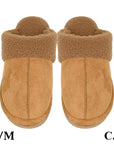 Faux Suede Sherpa Slippers