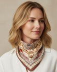 Paisley & Arabesque Oriental Bandana Scarf