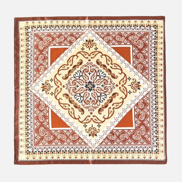 Paisley & Arabesque Oriental Bandana Scarf