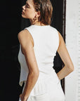 Ponti knit vest