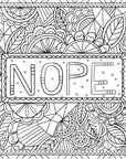 Inner F*cking Peace Adult Coloring Book