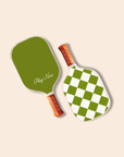 Cute Adult Pickleball Paddle - double sided, checkered