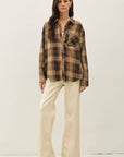 Sunset Plaid Flannel Shirt
