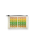 Personalized City Small Zip Pouch - Supergraphics Name Drop