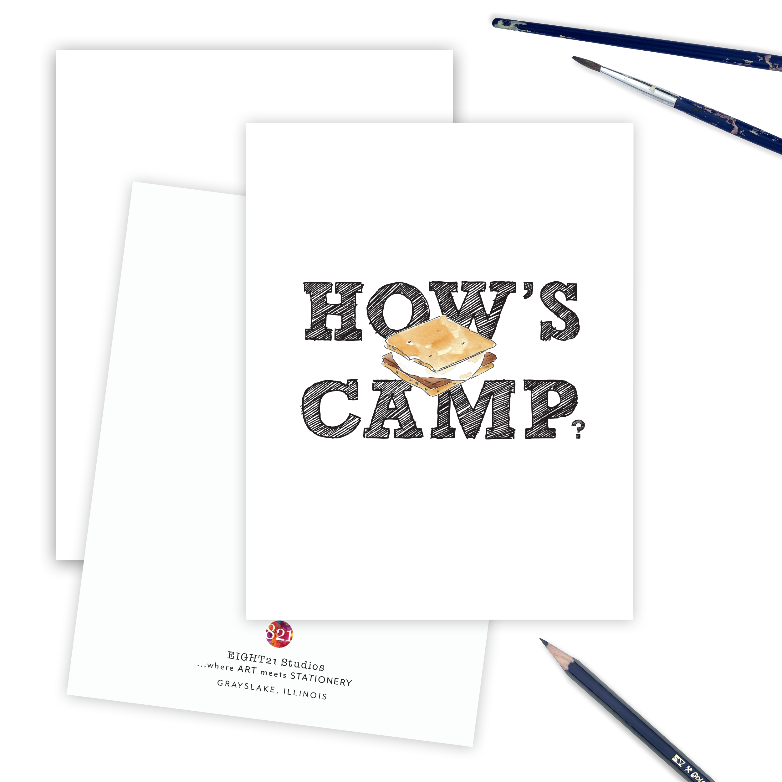 How's Camp, Letters from Home, Summer Camp Greeting Card