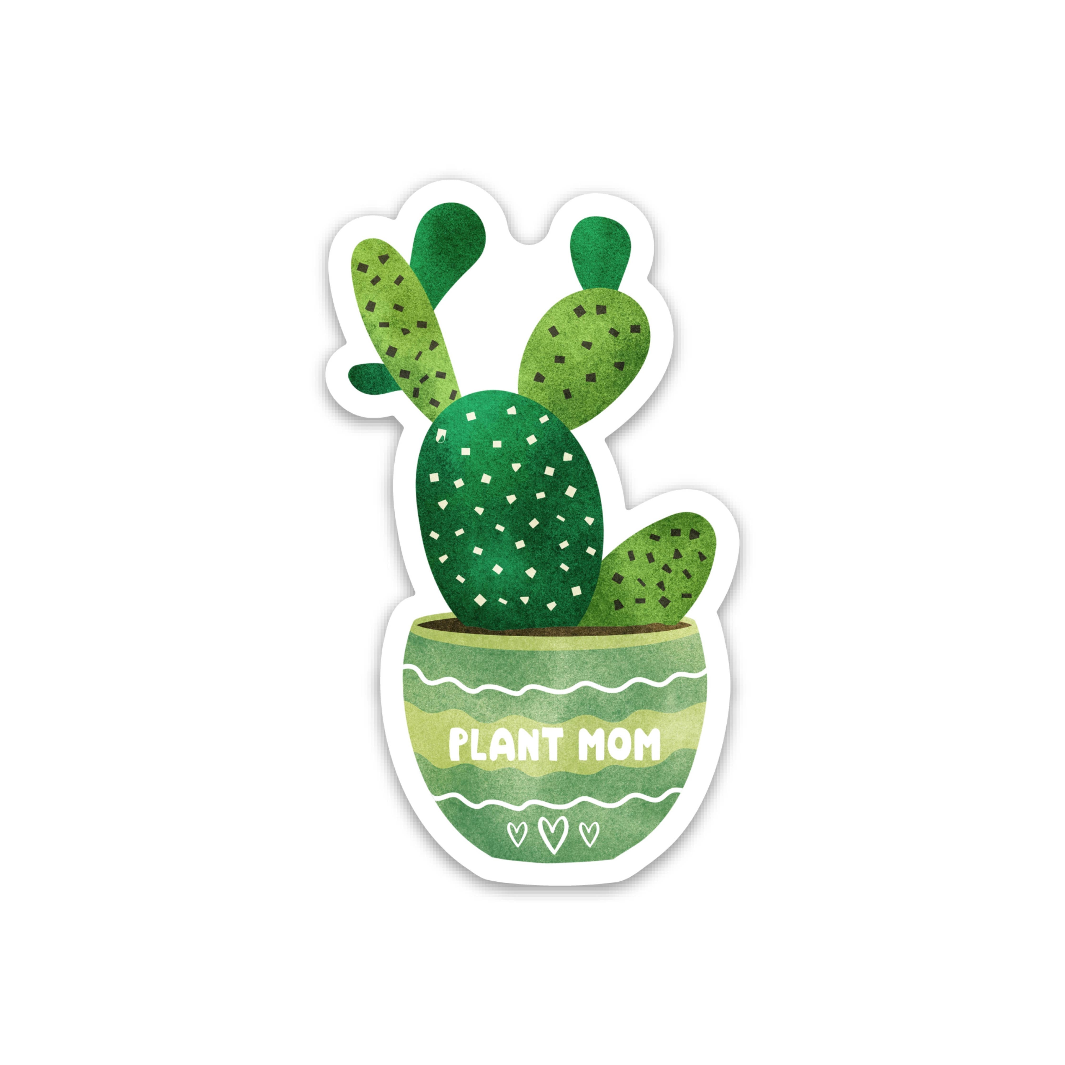 Plant Mom Sticker Plant Lover Stickers Cactus Vinyl Sticker
