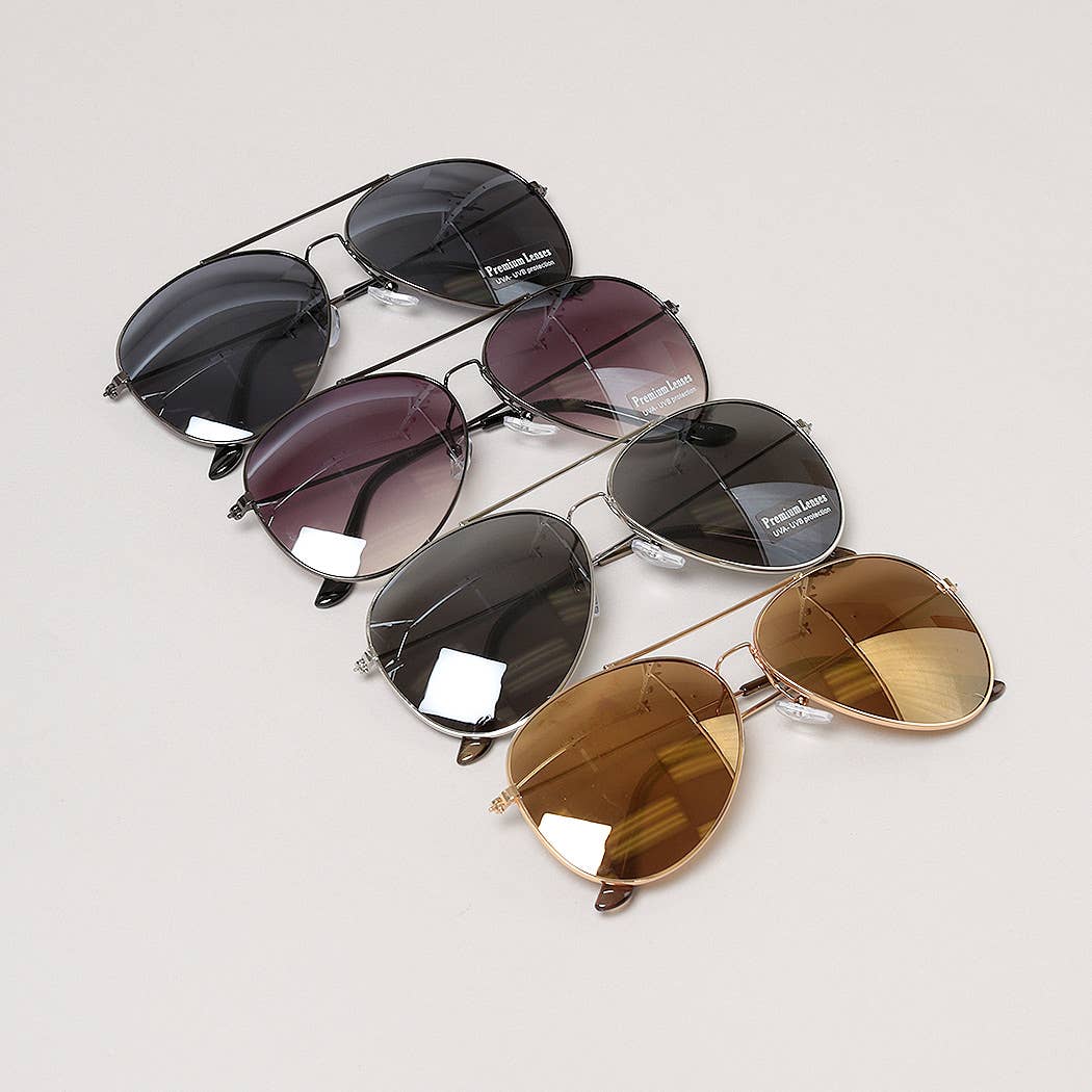 Tinted Aviator Sunglasses