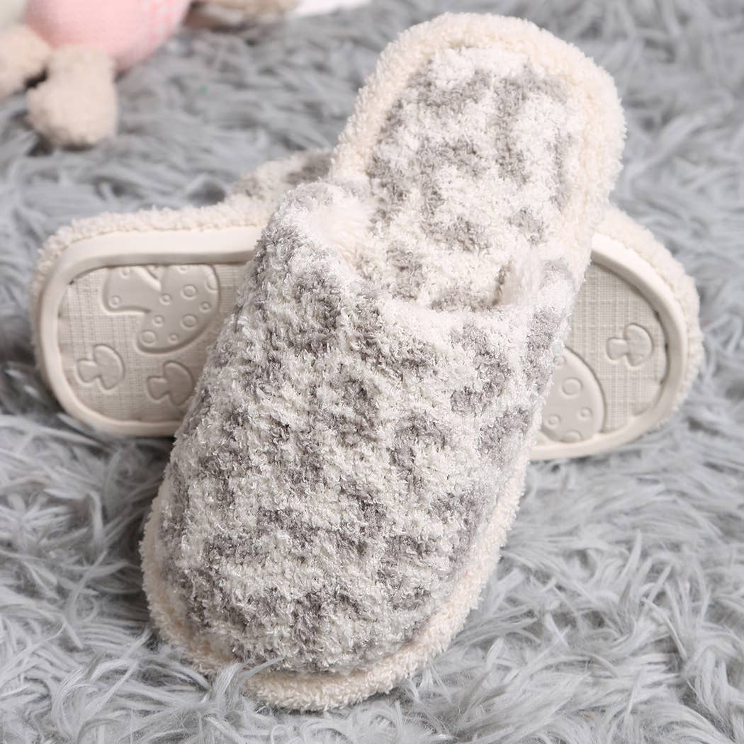 Kid's Leopard Luxury Soft Slipper