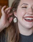 Monstera Studs