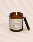 Warm and Cozy 9 oz Soy Candle - Christmas Home Decor & Gifts