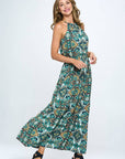 Print Halter Neck Dress