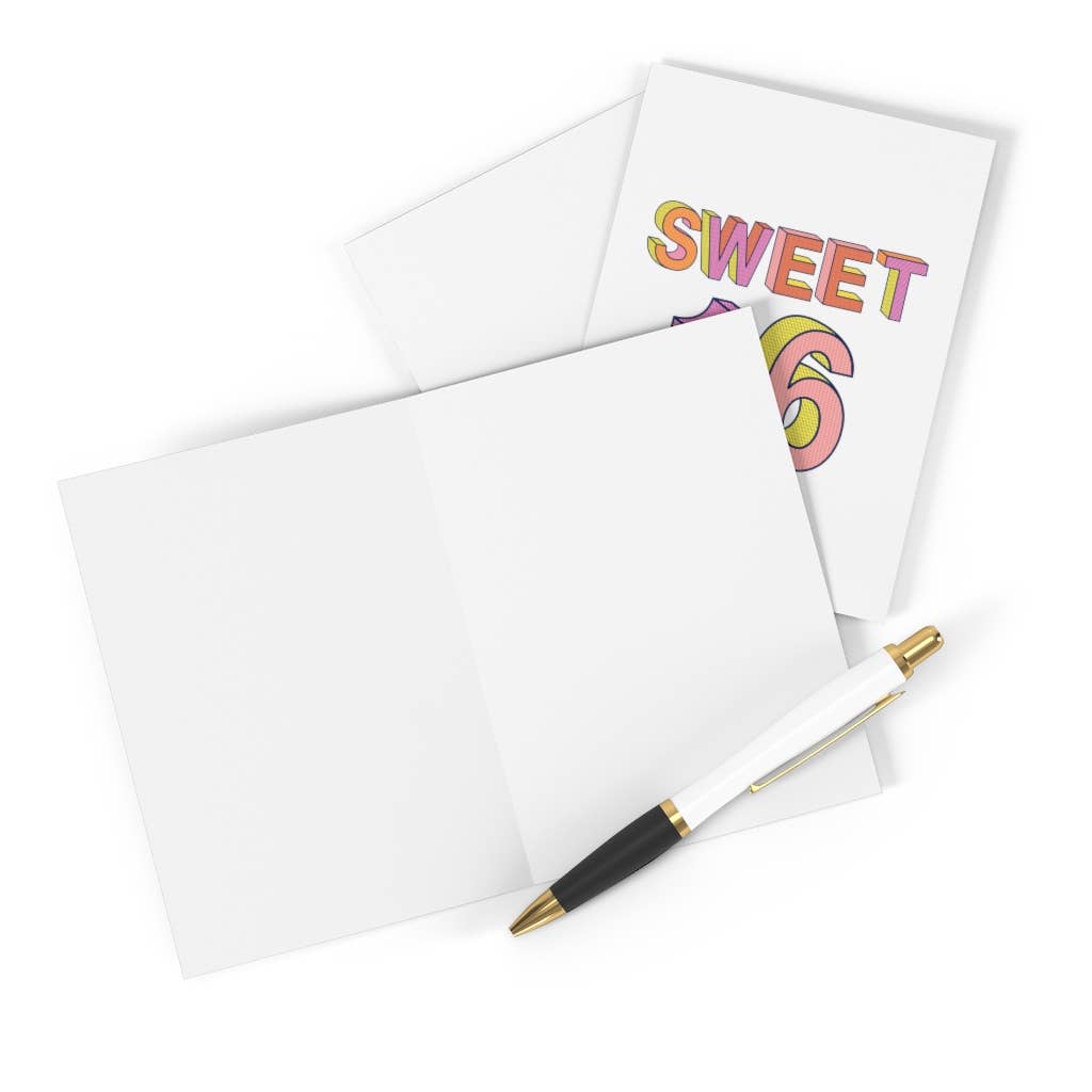 16th Birthday Card Sweet 16 Funny Milestone Greeting Cards