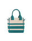 Color block striped tote crossbody