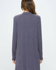 Made in USA Brushed Knit Draped Cardigan with Cashmere Feel