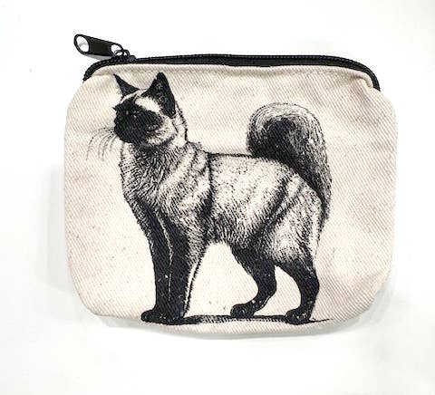100% Cotton Canvas Zip Pouch
