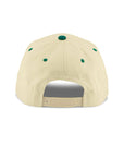Yes Chef Snapback Hat - Cream Green Embroidered