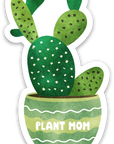Plant Mom Sticker Plant Lover Stickers Cactus Vinyl Sticker