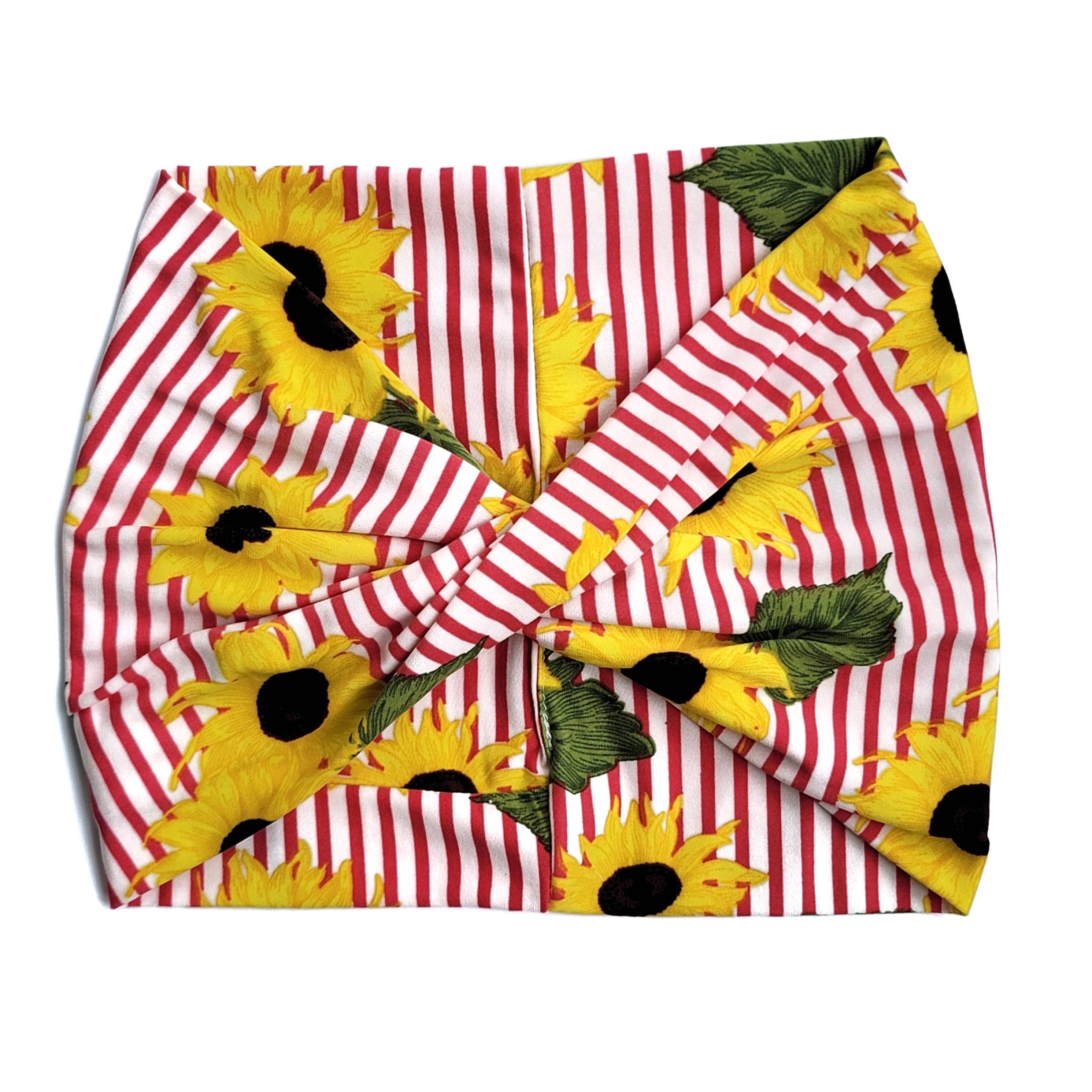Yellow Sunflower - Wide Headband | Turban | Twist | Yoga