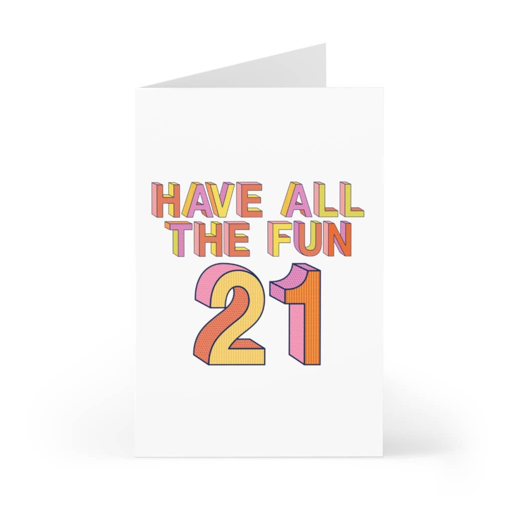 21st Birthday Card Funny Birthday Milestone Greeting Cards