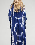 Tie Dye with Crochet Accent Kimono
