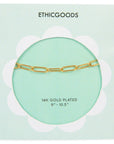 Classic Gold Anklet - Paperclip Chain