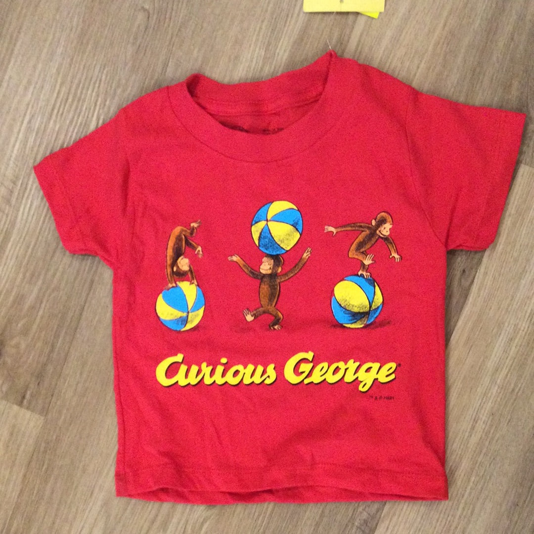 Curious george hotsell red t shirt