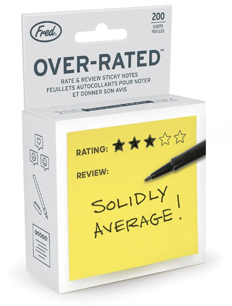 Over-Rated Sticky Notes