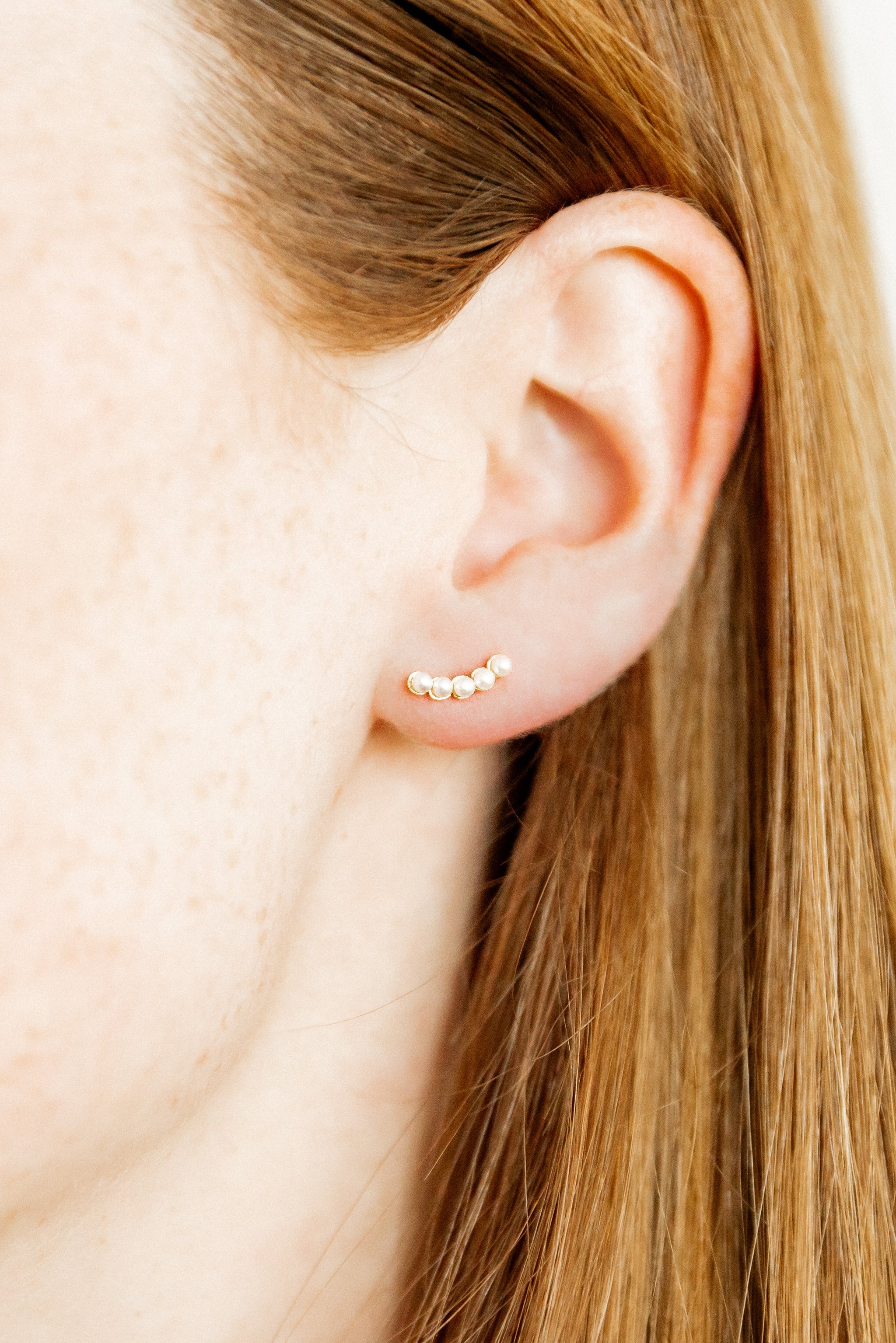 Abigail Screw Back Studs- hypoallergenic