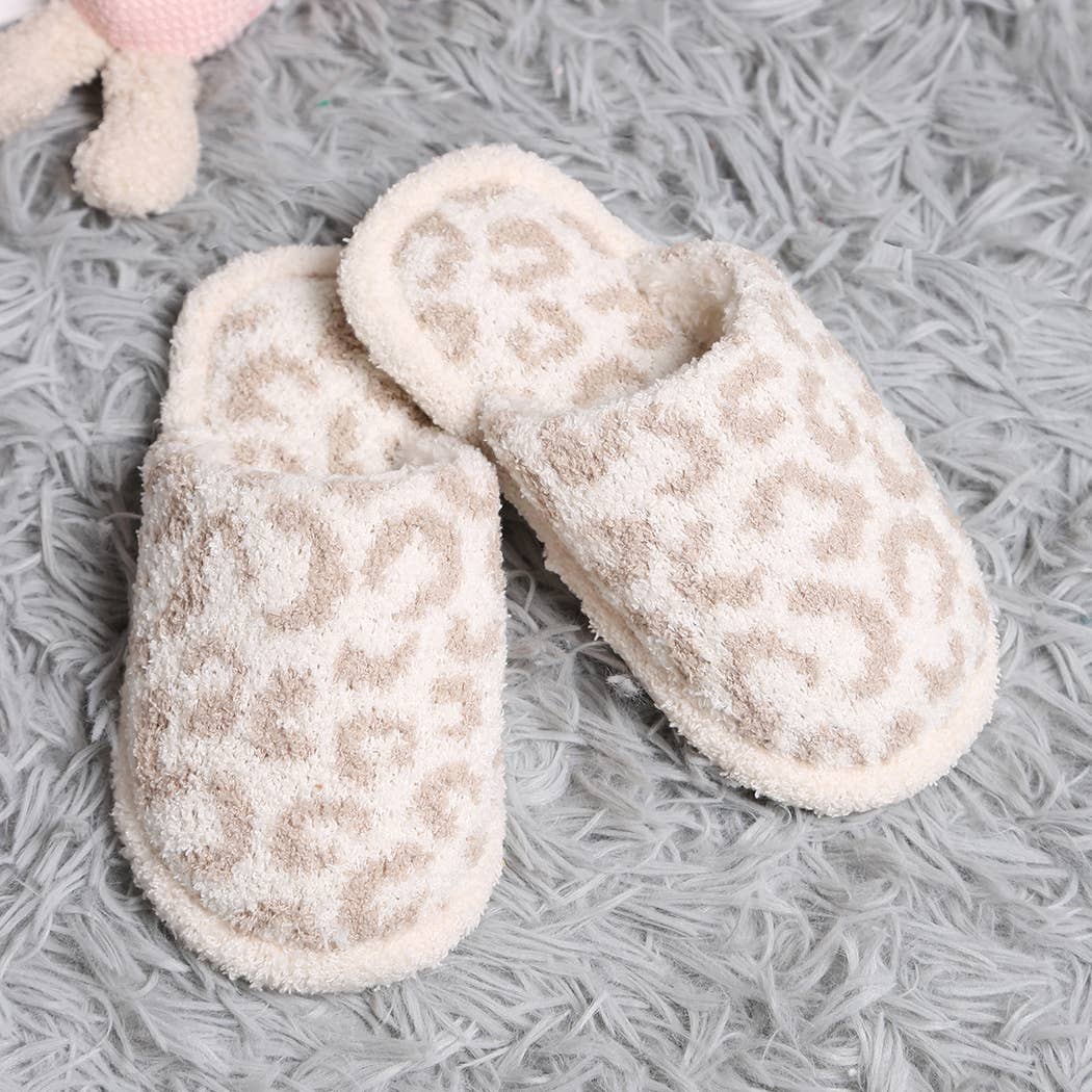 Kid's Leopard Luxury Soft Slipper