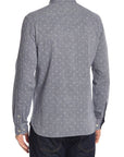 Button Down Shirt with Mélange print