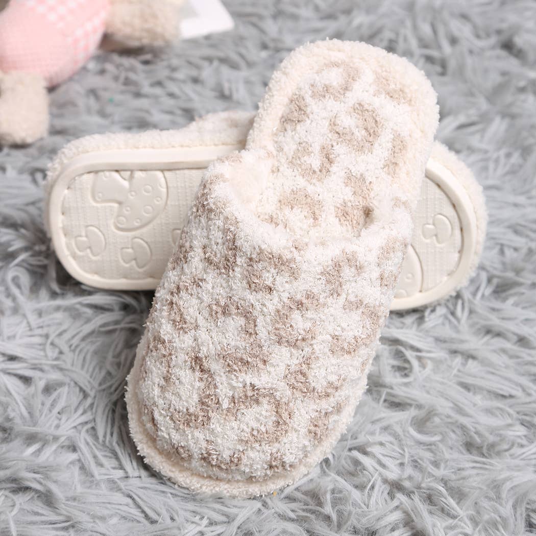 Kid's Leopard Luxury Soft Slipper