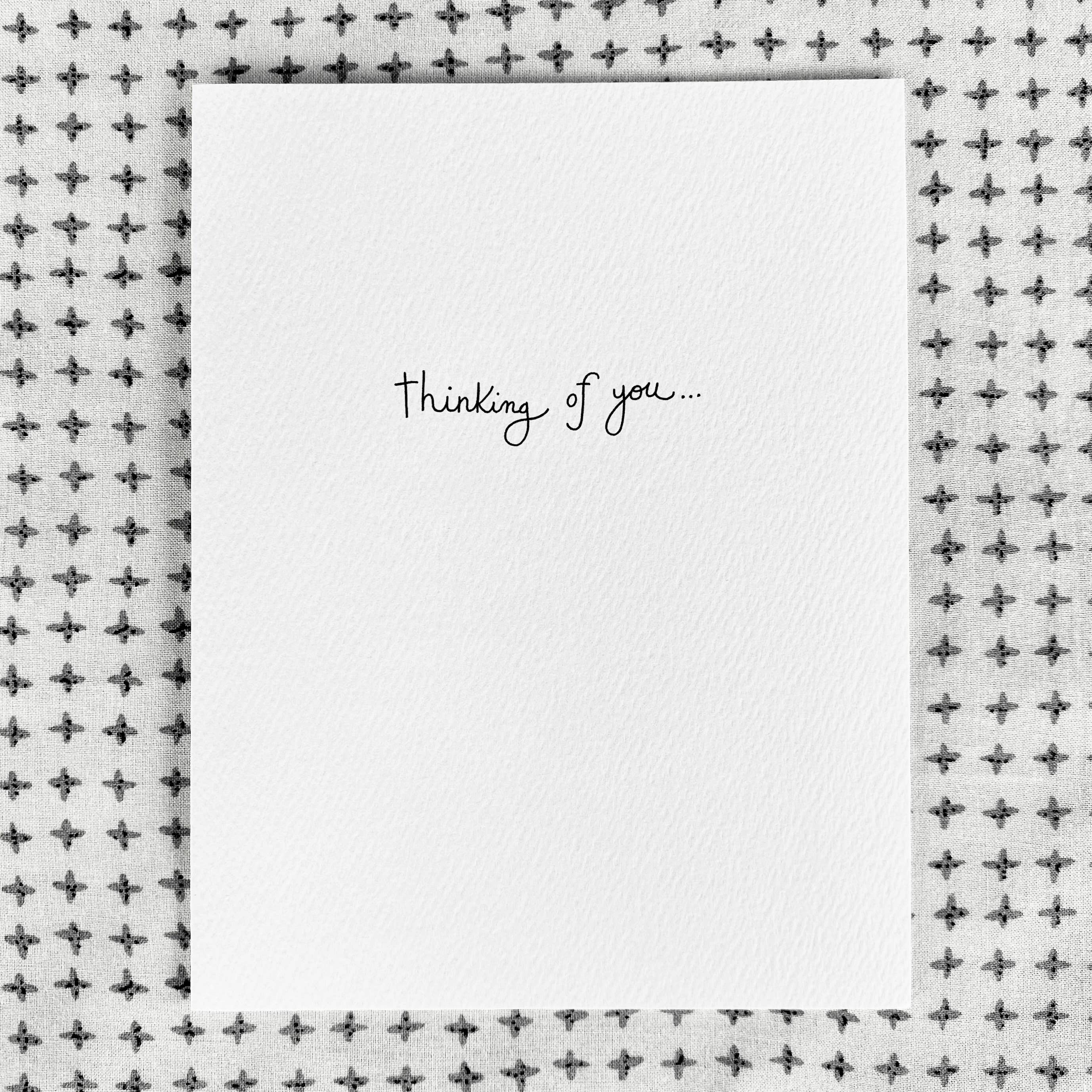 Thinking Of You Handwritten Sympathy Greeting Card