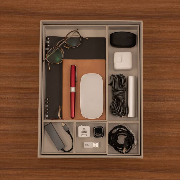 Recycled Paper Bento Box Desk Organizer