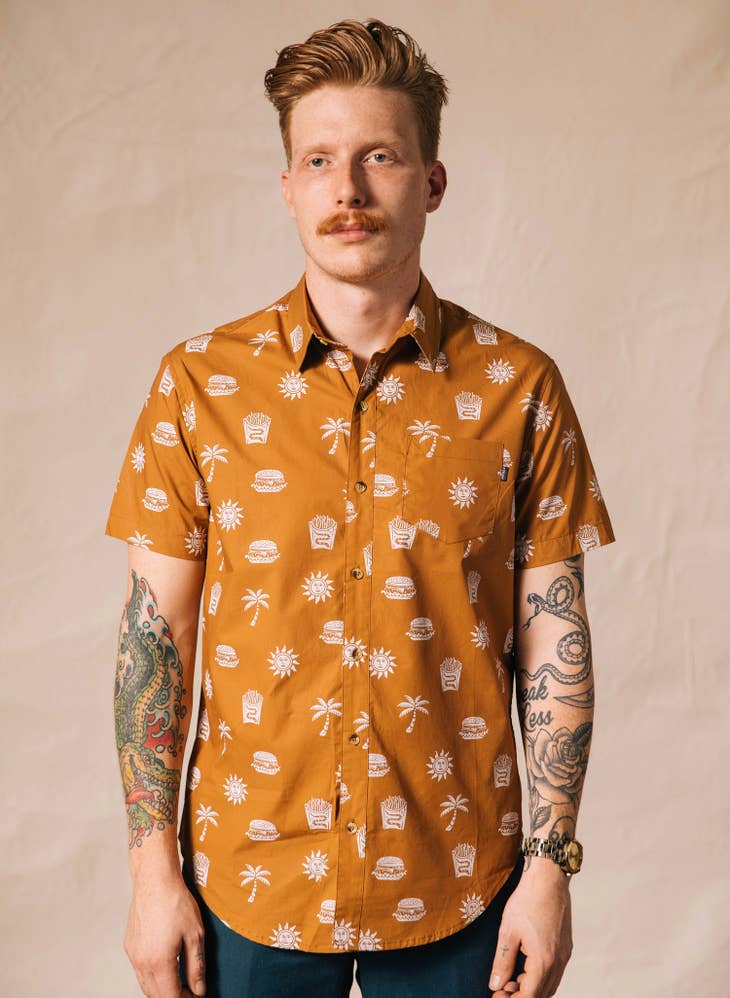 Take It Greasy Men&#39;s Button-Up