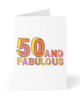 50th Birthday Card Milestone Funny Greeting Cards Sassy Card