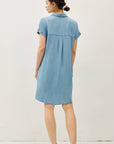 Denim Button Down Tencel Dress