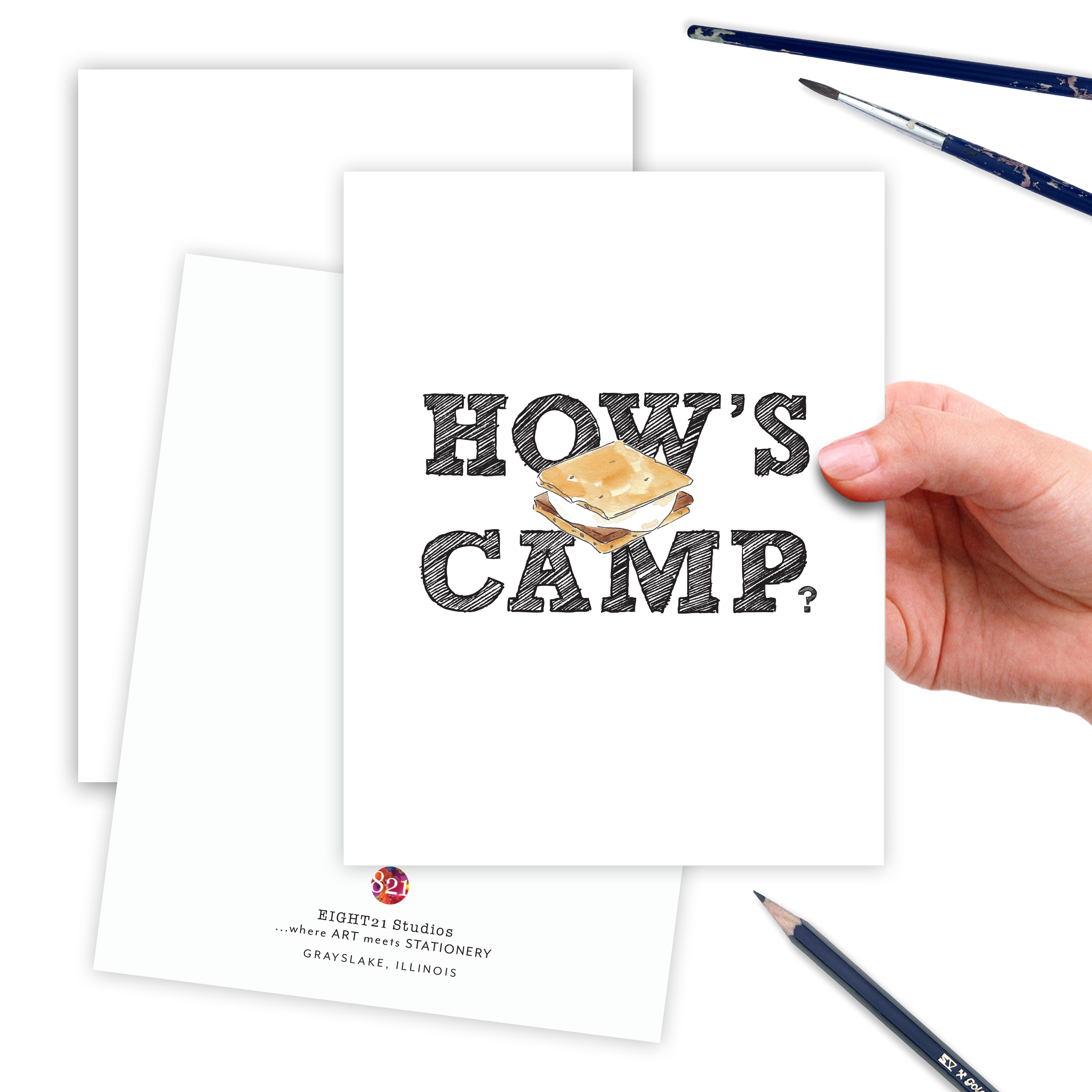 How's Camp, Letters from Home, Summer Camp Greeting Card