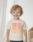 South Orange Ombre - Natural Toddler Tee