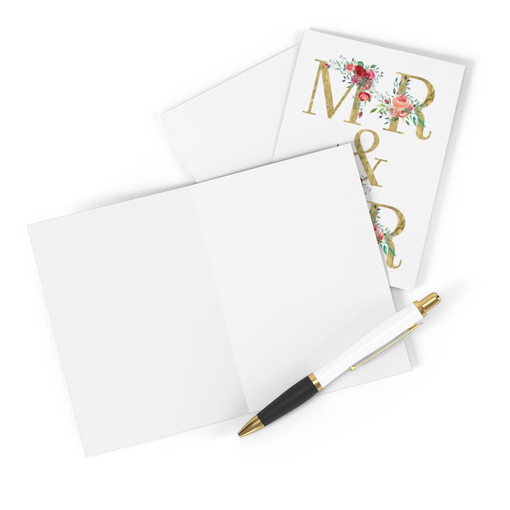 Mr and Mr Two Grooms LGBTQ Wedding Card - Just Married Cards