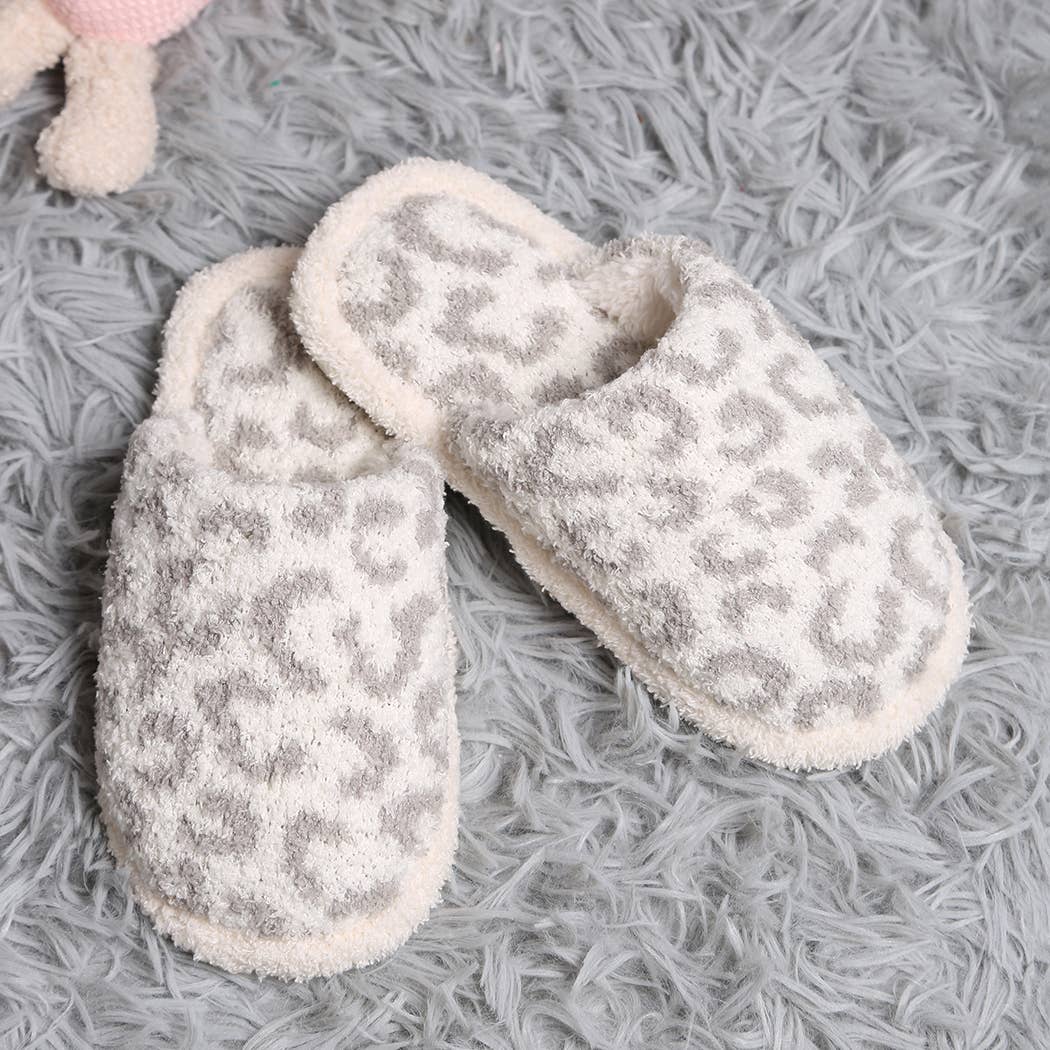Kid's Leopard Luxury Soft Slipper