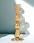 Artist Style Glass Candlestick Holder