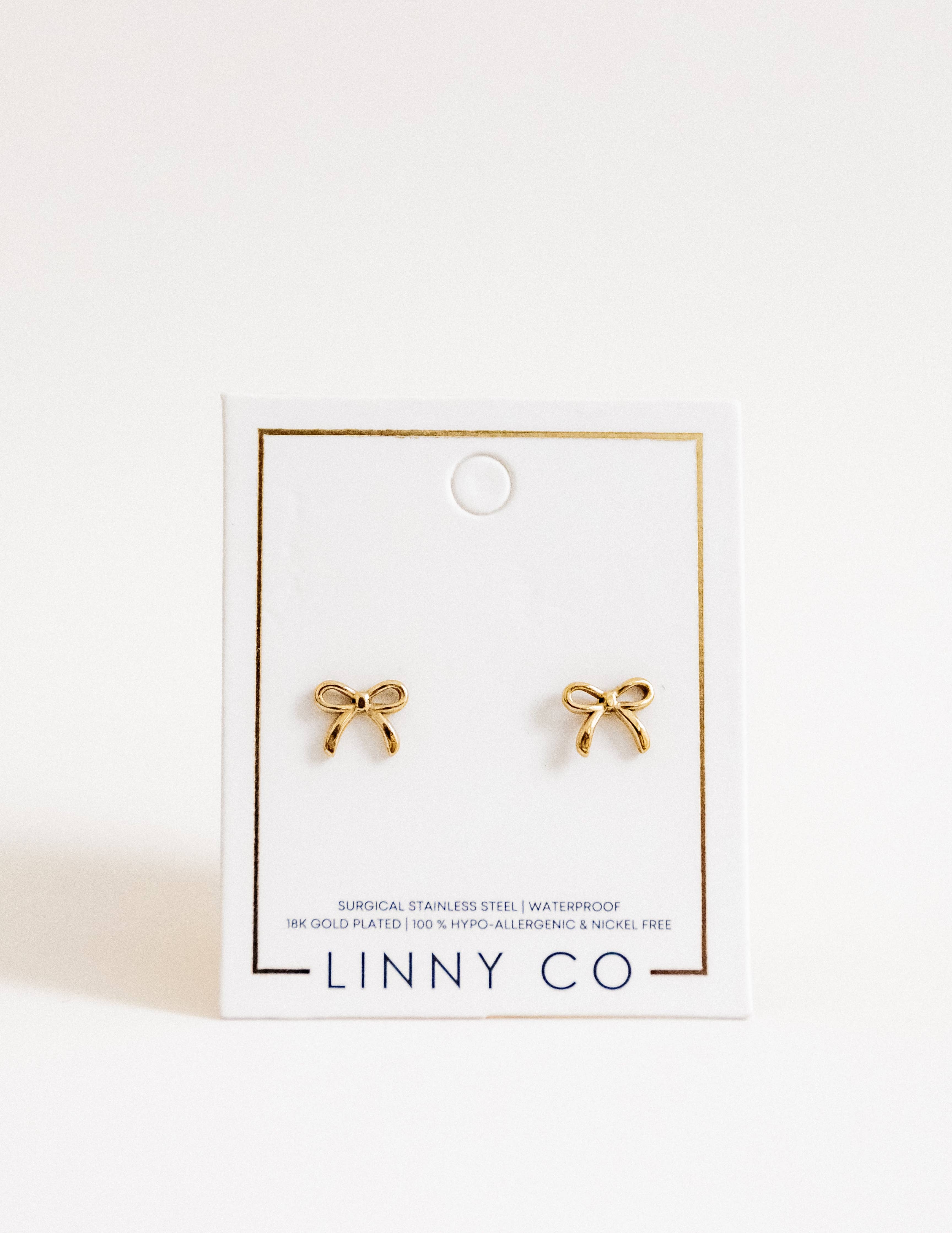 Screwback Stud Earrings - Sadie - Gold