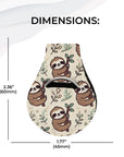 Neoprene AirTag Compatible Case Keychain – Sloth