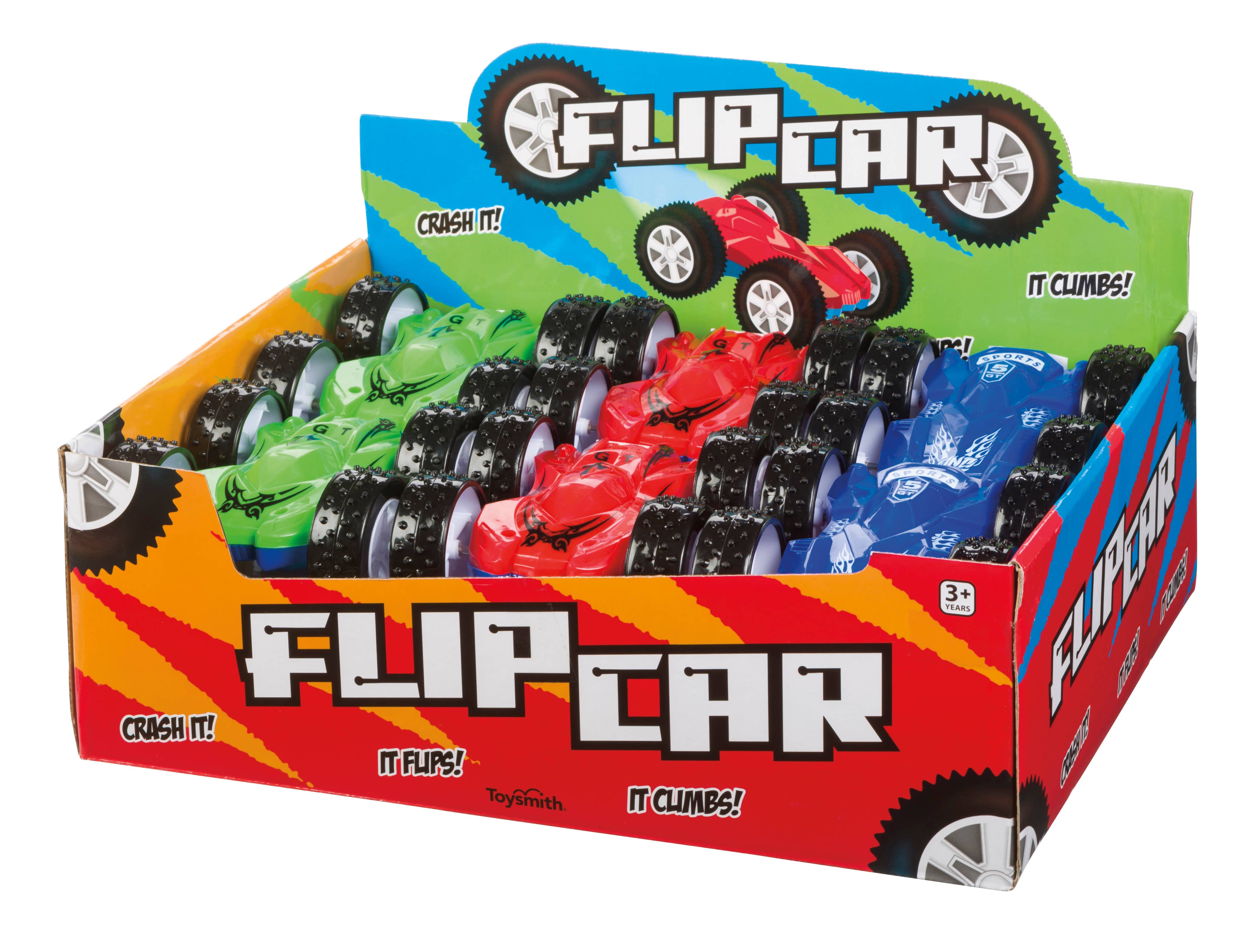 Flip Car, Friction Pull-Back, Action Packed, Indoor/Outdoor