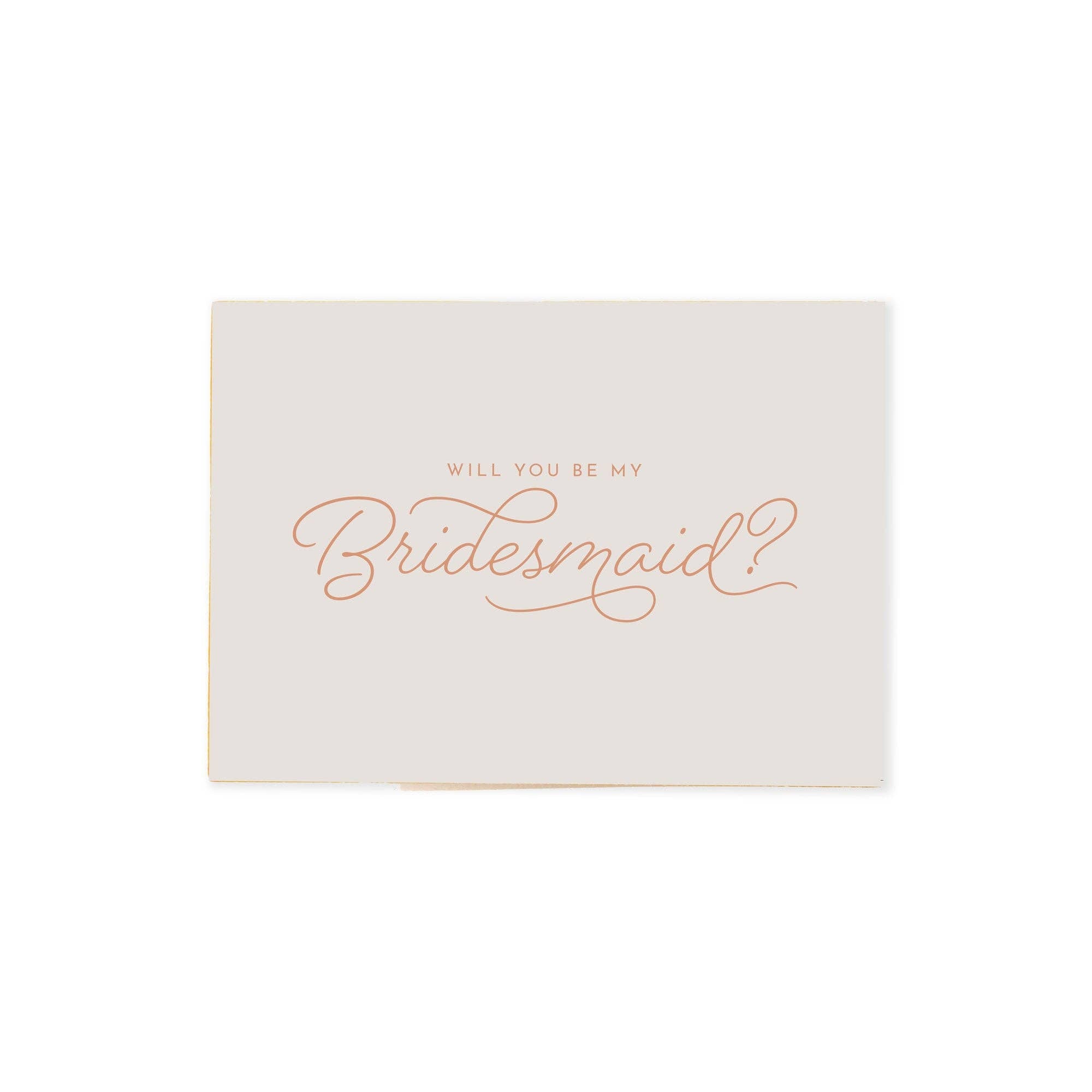 Be My Bridesmaid Proposal Card