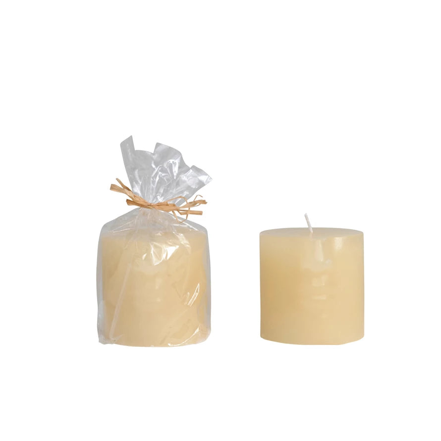 Creative Co-op pillar candle- Face