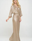 Made in USA Kimono Sleeve Wide Leg Jumpsuit