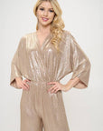 Made in USA Kimono Sleeve Wide Leg Jumpsuit